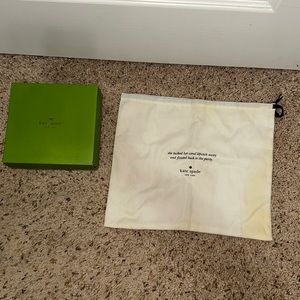 KATE SPADE DUST BAG AND MUG CASE